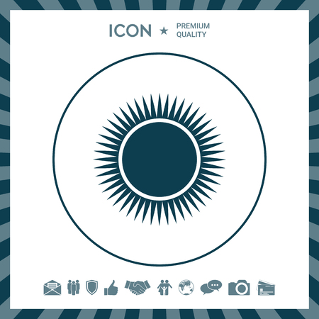 Sun iconのイラスト素材