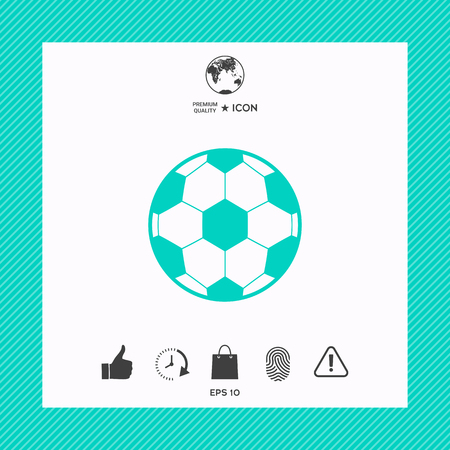 Football symbol. Soccer Ball Iconのイラスト素材