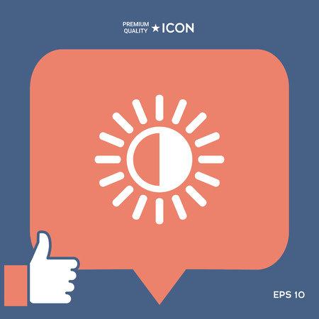 Brightness icon vector illustration.のイラスト素材