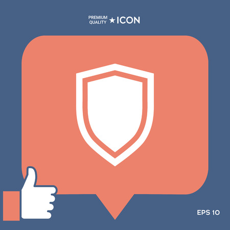 Shield, protection iconのイラスト素材