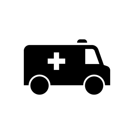 Ambulance car purpleの写真素材