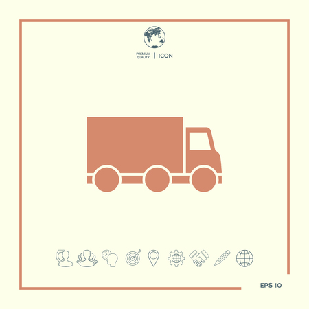 Delivery car iconのイラスト素材
