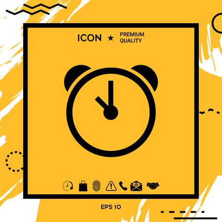 Alarm clock iconのイラスト素材