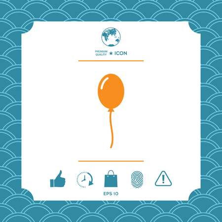 Balloon symbol icon. Element for your designのイラスト素材