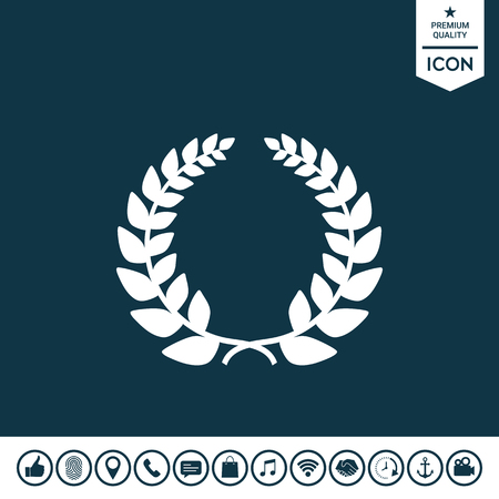 Laurel wreath, element for your design.のイラスト素材