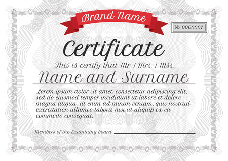 Certificate templateの写真素材
