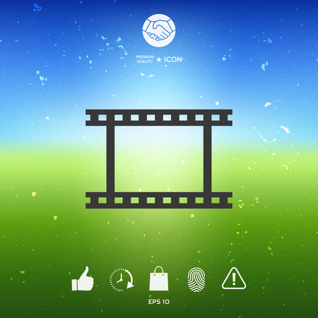 Camera Roll, photographic film, camera film symbol icon. Element for your designのイラスト素材