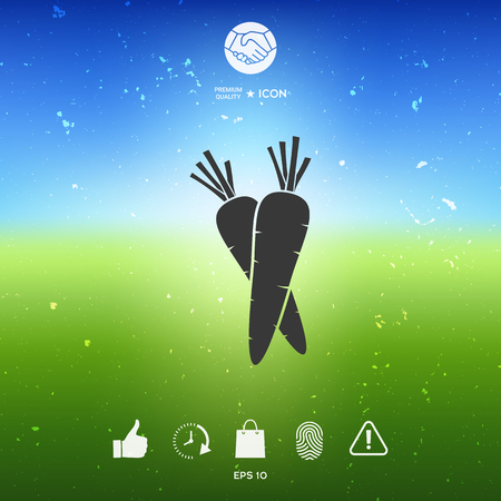 Carrots symbol icon. Element for your designのイラスト素材