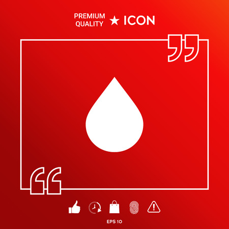 Drop symbol icon. Element for your designのイラスト素材