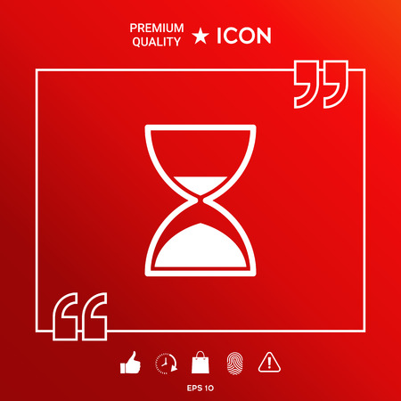 Hourglass time iconのイラスト素材