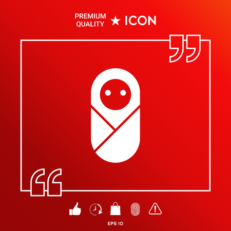 Infant, neonate, newborn iconのイラスト素材
