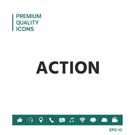 Action button symbolのイラスト素材