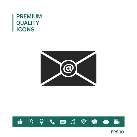 Mail envelope graphic element illustration.のイラスト素材