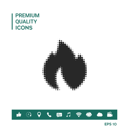 Graphic element of fire for your design.のイラスト素材