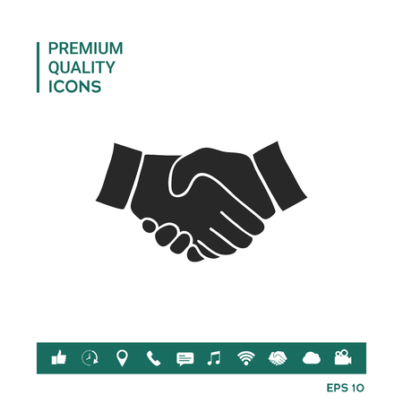 Handshake Vector illustration. Graphic element for your design.のイラスト素材