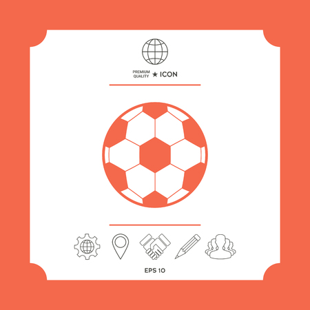 Football symbol. Soccer Ball Iconのイラスト素材