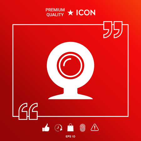 Webcam symbol iconのイラスト素材