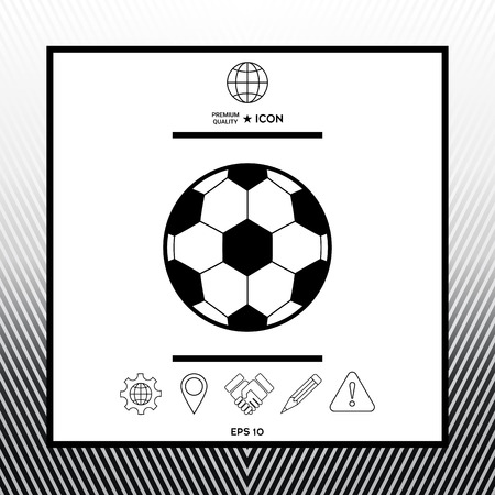 Football symbol. Soccer Ball Iconのイラスト素材