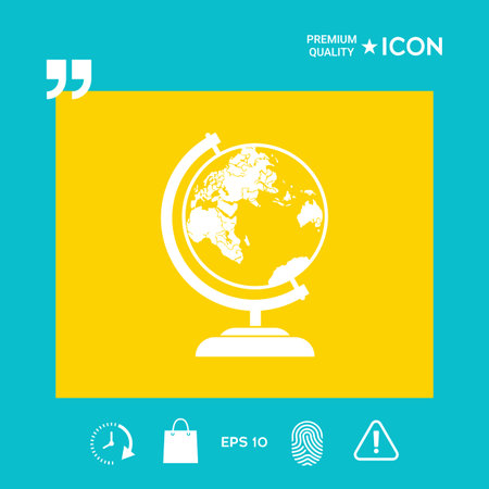 Globe symbol iconのイラスト素材