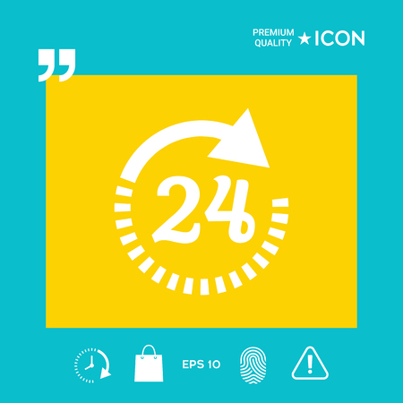 24 hours - graphic elements for your designのイラスト素材