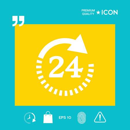 24 hours - graphic elements for your designのイラスト素材