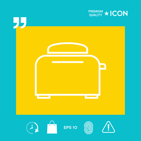 Toaster graphic element for your designのイラスト素材