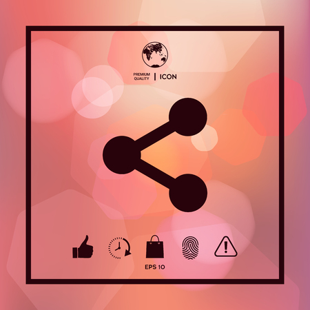 Share icon symbolのイラスト素材