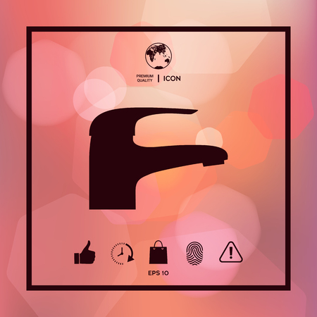Modern Faucet iconのイラスト素材
