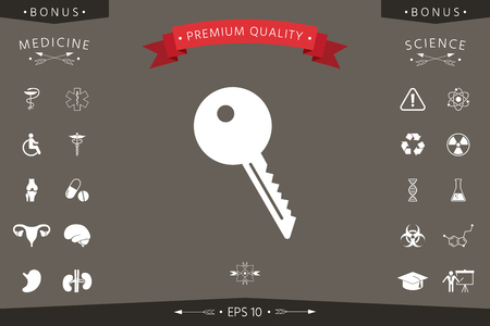 Key symbol iconの写真素材