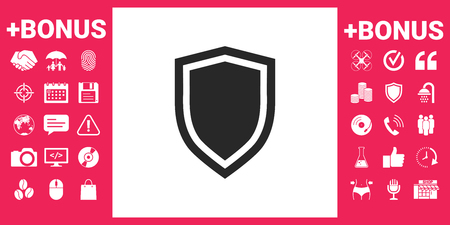 Shield, protection iconのイラスト素材