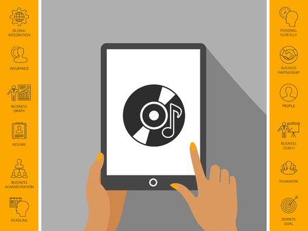 Vinyl iconのイラスト素材