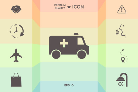 Ambulance symbol icon. Element for your designのイラスト素材
