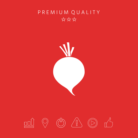 Beet root icon. Element for your designのイラスト素材