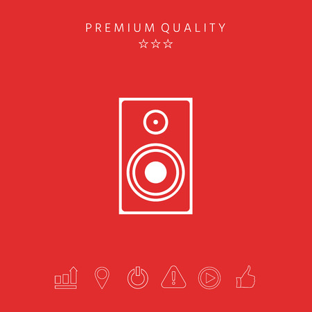 Audio speaker icon. Element for your designのイラスト素材