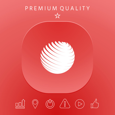 Earth logo symbol. Element for your designのイラスト素材