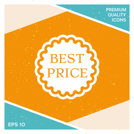 Best price label icon, element for your design.のイラスト素材