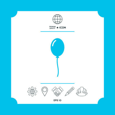Balloon symbol iconの写真素材