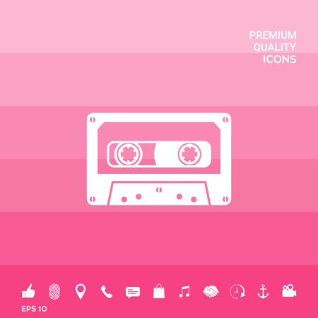 Audio Cassette iconのイラスト素材