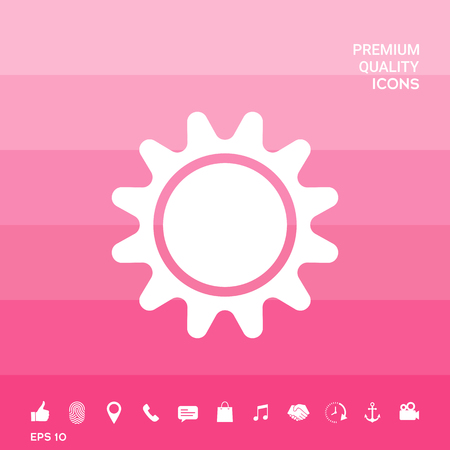 Sun icon symbolのイラスト素材