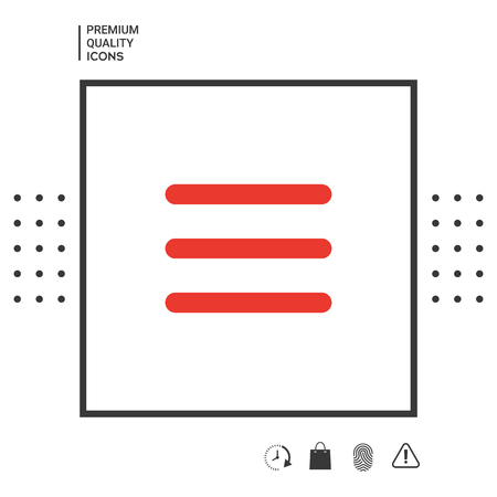 Menu Icon . Signs and symbols - graphic elements for your designのイラスト素材