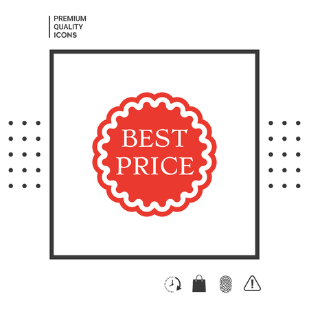 Best Price label icon. Element for your design . Signs and symbols - graphic elements for your designのイラスト素材