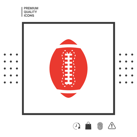American Football Ball icon. Element for your design . Signs and symbols - graphic elements for your designのイラスト素材