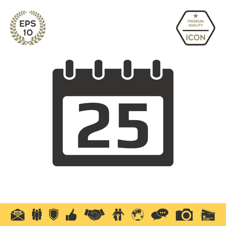 Calendar symbol iconのイラスト素材