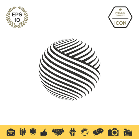Earth logo designのイラスト素材