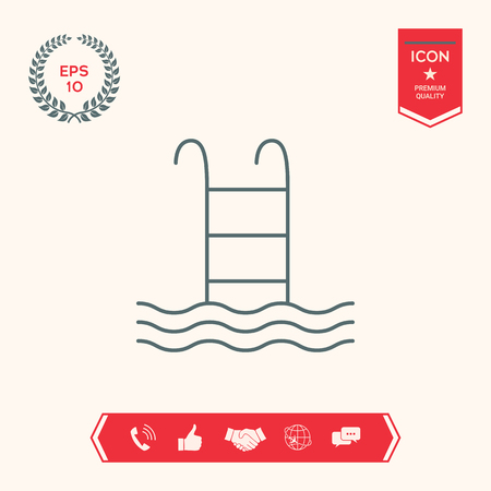 Pool icon symbolの写真素材