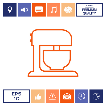 Kitchen mixer linear icon . Signs and symbols - graphic elements for your designの写真素材