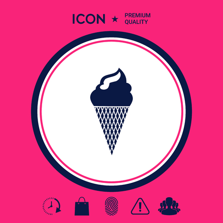 Ice cream symbolのイラスト素材