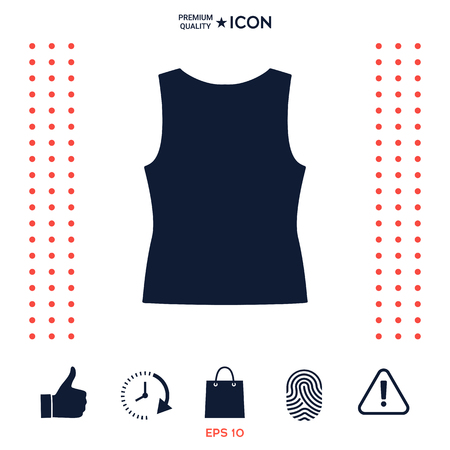 Women T-shirts, the silhouette. Menu item in the web designのイラスト素材