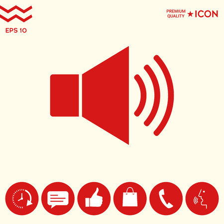 Volume web symbol iconのイラスト素材