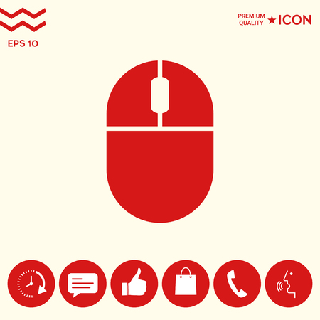 Computer mouse iconのイラスト素材